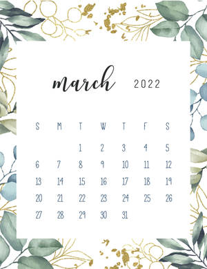 Spring March 2022 Calendar Wallpaper