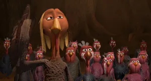 Squad Of Colonial Turkeys From Free Birds Wallpaper
