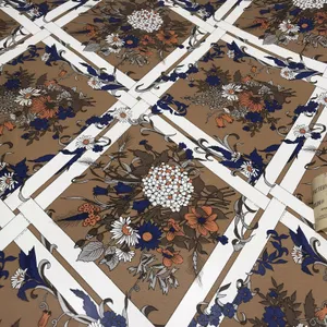 Square Dark Floral Designer Wallpaper