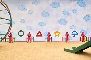 Squid Game Guard In Round Two Wallpaper