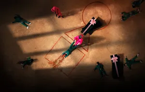 Squid Game Guard With Body Wallpaper