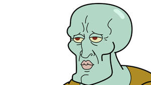 Squidward Makes A Sad Looking Attempt To Appear Handsome Wallpaper