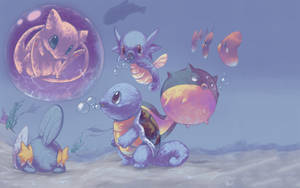 Squirtle Under The Sea Wallpaper