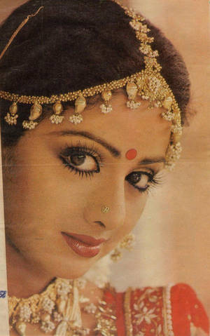 Sridevi Long Lashes Wallpaper