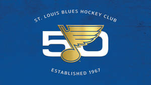 St Louis Blues Golden Logo Wallpaper