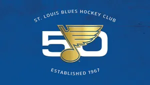 St Louis Blues Golden Logo Wallpaper