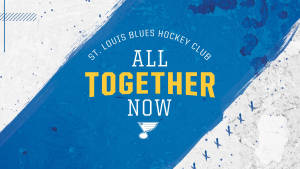 St Louis Blues Hockey Club Banner Wallpaper