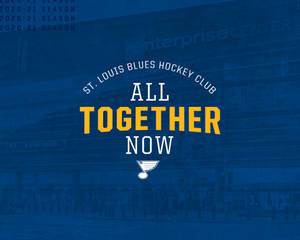 St Louis Blues Hockey Club Banner Wallpaper