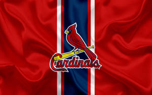 St Louis Cardinals On Red Flag Wallpaper