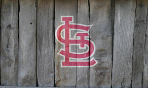 St Louis Cardinals On Wood Wallpaper