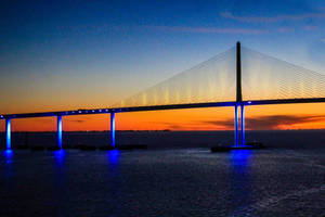 St Petersburg Sunshine Skyway Bridge Wallpaper