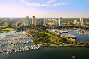 St Petersburg Yacht Club Top View Wallpaper