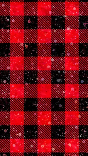 Stained Black And Red Plaid Wallpaper