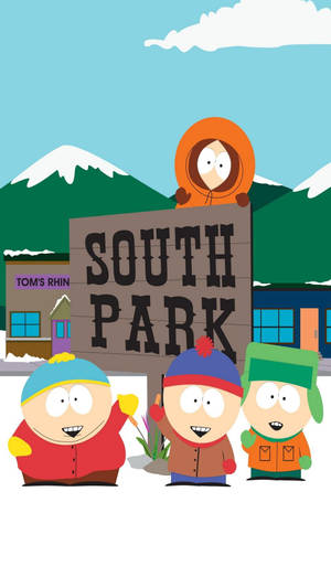 Stan Marsh And Friends In Park Wallpaper