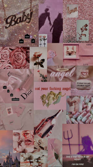 Stand Out In Pink Dior Wallpaper