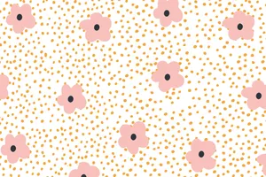 Stand Out With Pink And White Polka Dot Wallpaper