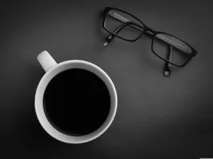 Standard Coffee And Eyeglasses Wallpaper