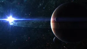 Star Burst In Space Wallpaper