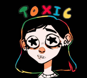 Star Eyes Toxic Girl Unique Cool Pfp Art Wallpaper