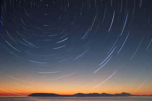 Star Sky Over The Ocean Wallpaper