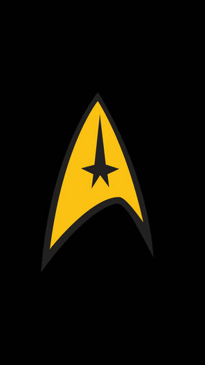 Star Trek Iphone Starfleet Yellow Badge Wallpaper