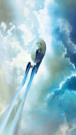 Star Trek Phone Enterprise Skyward Wallpaper