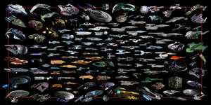 Star Trek Starship Different Models Wallpaper