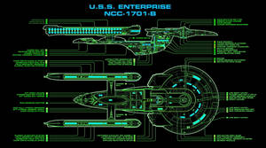 Star Trek Starship Uss Enterprise Blueprints Wallpaper