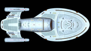 Star Trek Starship Uss Voyager Schematics Wallpaper