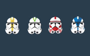 Star Wars Clone Troopers Helmets Wallpaper