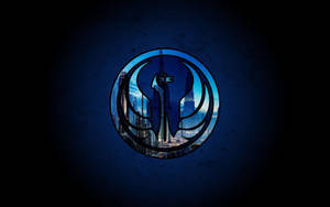 Star Wars Logo Blue Jedi Wallpaper