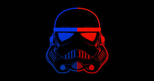 Star Wars Red Blue Stormtrooper Helmet Wallpaper