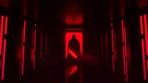 Star Wars Red Darth Vader Silhouette Wallpaper