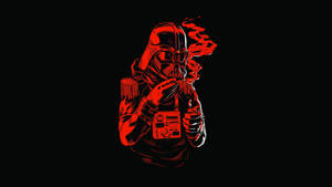 Star Wars Red Darth Vader Smoking Wallpaper
