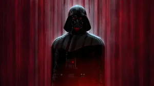 Star Wars Red Darth Vader Wood Wallpaper