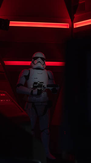 Star Wars Red Lights And Storm Trooper Wallpaper