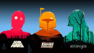 Star Wars Trilogy Silhouette Art Wallpaper