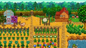 Stardew Valley 2d Game Farm Landscape Wallpaper