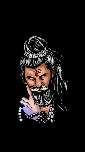 Staring Mahakal Angry Wallpaper