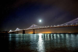 Starry Bay Bridge San Francisco Photography Wallpaper