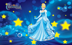 Starry Blue Cinderella Background Wallpaper