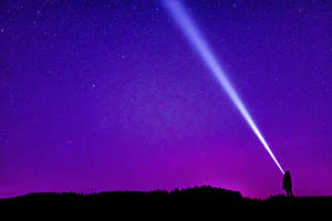 Starry Bluish Purple No Man's Sky Wallpaper