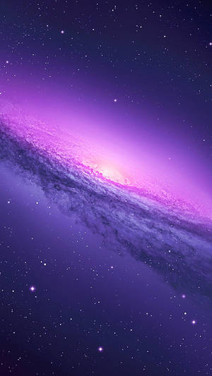 Starry Galaxy Dark Purple Iphone Wallpaper
