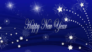 Starry Happy New Year 2021 Greeting Wallpaper