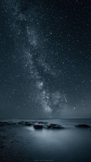 Starry Night At Sea Screen Saver Wallpaper