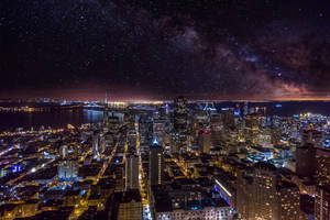 Starry San Francisco Skyline Wallpaper