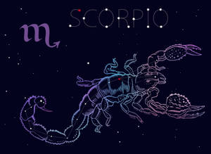 Starry Scorpio Aesthetic Wallpaper