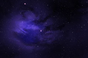 Stars In Violet Space Wallpaper