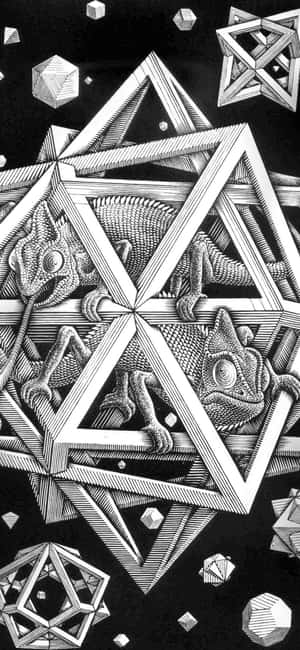 Stars Maurits Cornelis Escher Art Wallpaper