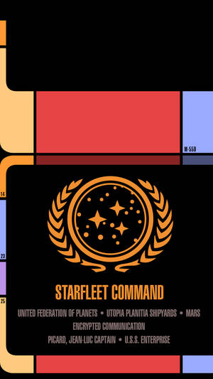 Startfleet Lcars Command Android Phone Wallpaper